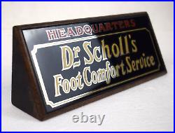 Rare Vintage 1930's Dr. Scholl's Foot Comfort Service Store Display Sign