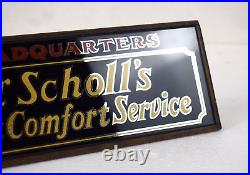 Rare Vintage 1930's Dr. Scholl's Foot Comfort Service Store Display Sign