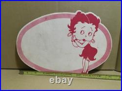 Rare Vintage 1930s 1940s BETTY BOOP STORE DISPLAY ADVERTISING SIGN Max Fleischer