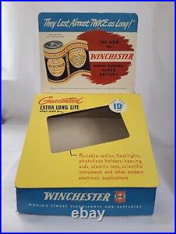 Rare Vintage 1950s Winchester Hi Power Battery General Store Cardboard Display