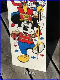 Rare Vintage 1960's Walt Disney Productions Disneyland Store Display Sign 36.5