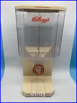 Rare Vintage 1986 Kellogg Company Cereal Dispenser Store Display Model #2005