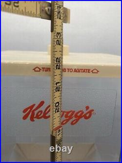 Rare Vintage 1986 Kellogg Company Cereal Dispenser Store Display Model #2005