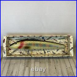 Rare Vintage 2002 Rivers Edge Products Giant 27 Store Display Fishing Lure /Box