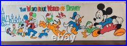 Rare! Vintage 47 Walt Disney Store Display Sign Mickey Mouse Wonderful World
