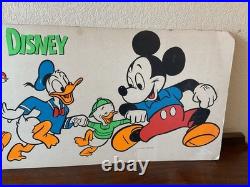 Rare! Vintage 47 Walt Disney Store Display Sign Mickey Mouse Wonderful World