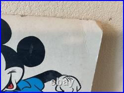 Rare! Vintage 47 Walt Disney Store Display Sign Mickey Mouse Wonderful World