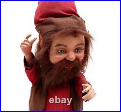 Rare Vintage Animatronic Store Display Christmas Elf 2' Tall 1960's 1970's