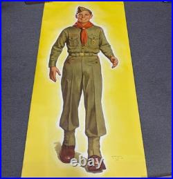 Rare Vintage BSA Boy Scout Uniform Store Display Poster#4607 Lawrence Wilbur Rare Vintage BSA Boy Scout Uniform Store Display Poster#4607 Lawrence Wilbur