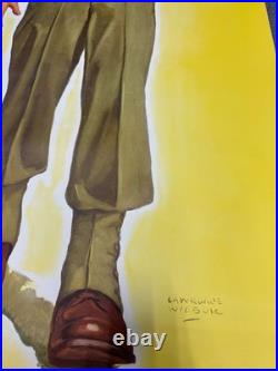 Rare Vintage BSA Boy Scout Uniform Store Display Poster#4607 Lawrence Wilbur