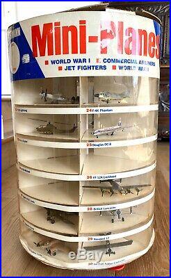 Rare Vintage Bachmann Mini Plane Hobby Store Counter Display With Planes