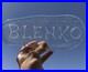 Rare Vintage Blenko Clear Glass Dealer Store Display Sign