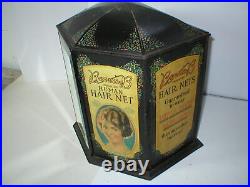 Rare Vintage Bonnie B Hair Net General Store Countertop Display With Contents