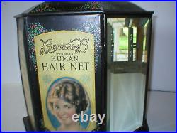 Rare Vintage Bonnie B Hair Net General Store Countertop Display With Contents