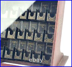 Rare Vintage Boye Sewing Needle Countertop Store Display Case Cabinet Nice Clean