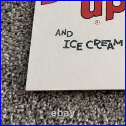 Rare Vintage Bubble Up Cardboard Advertising Sign Store Promotional Display