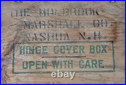 Rare Vintage Codfish Large Store Display Advertising Box Monadnock New Hampshire