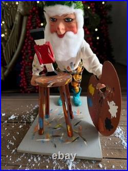Rare Vintage David Hamberger Animated Artist Elf Gnome Christmas Store Display