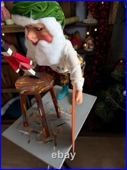 Rare Vintage David Hamberger Animated Artist Elf Gnome Christmas Store Display