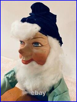 Rare Vintage David Hamberger Store Display Animated Mechanical Elf Christmas