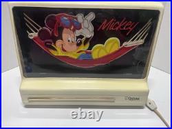 Rare Vintage Disney Store Display Light Up Neon Sign Mickey Mouse By Plexeon