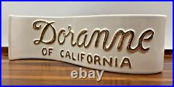 Rare Vintage Doranne of California Cookie Jars Advertising Store Display Sign