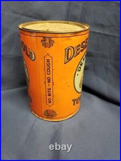 Rare Vintage Ex Lg Desert Gold Tobacco 3 lbs Tin Litho Can Store Display Empty