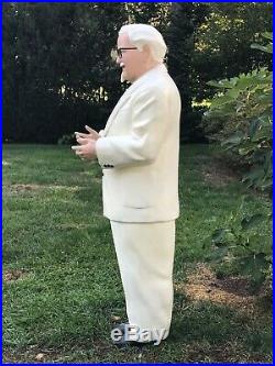 Rare Vintage Full Size Colonel Sanders Kfc Store Display Statue