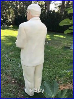 Rare Vintage Full Size Colonel Sanders Kfc Store Display Statue