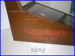 Rare Vintage Garcia Cigar Grande General Store Countertop Display And Humidor