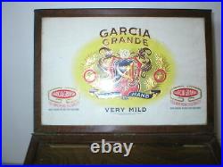 Rare Vintage Garcia Cigar Grande General Store Countertop Display And Humidor