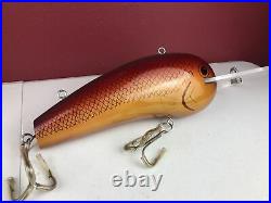 Rare Vintage Giant Rapala Fishing Lure Store Promo Display Glitter Red Yellow