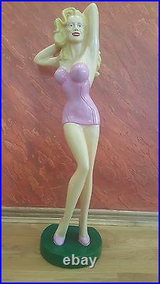 Rare Vintage Girl Swimsuit Store Display Figure, Mini Mannequin