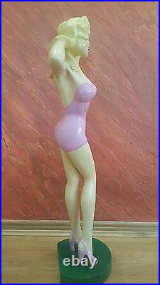 Rare Vintage Girl Swimsuit Store Display Figure, Mini Mannequin
