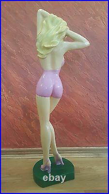 Rare Vintage Girl Swimsuit Store Display Figure, Mini Mannequin