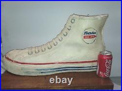 Rare Vintage Huge Bata Basketball Shoe Sneaker Trade Sign Store Display 24