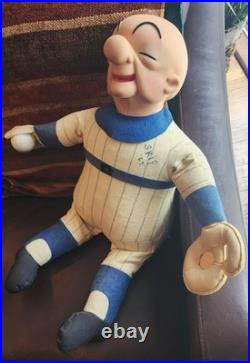 Rare Vintage Huge Mr Magoo 30 Store Display Cloth Baseball Player With Hat