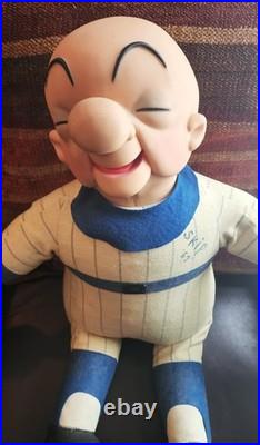 Rare Vintage Huge Mr Magoo 30 Store Display Cloth Baseball Player With Hat