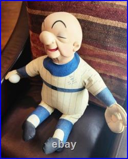 Rare Vintage Huge Mr Magoo 30 Store Display Cloth Baseball Player With Hat