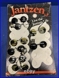 Rare Vintage Jantzen Round Sunglasses Store Display 7 Pairs Of Glasses 1970s