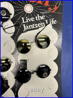 Rare Vintage Jantzen Round Sunglasses Store Display 7 Pairs Of Glasses 1970s
