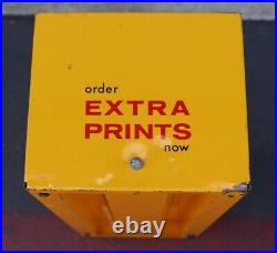 Rare Vintage Kodak Metal Film Store Counter Holde Display Rack A60-40 Yellow