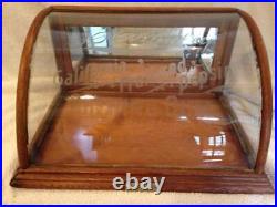 Rare Vintage Late 1800's Chewing Gum Curved Glass Store Display Case
