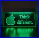 Rare Vintage Mac 1990s Apple Store Neon Green Display Sign Think different