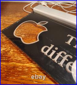 Rare Vintage Mac 1990s Apple Store Neon Green Display Sign Think different