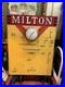 Rare Vintage Milton Store Display Clock Masonite Gas Oil Advertising Board