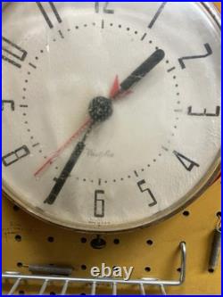 Rare Vintage Milton Store Display Clock Masonite Gas Oil Advertising Board