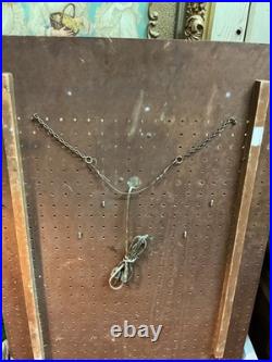 Rare Vintage Milton Store Display Clock Masonite Gas Oil Advertising Board