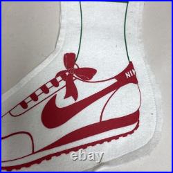 Rare Vintage Nike 80's Store Display Felt Christmas Stocking Super Rare