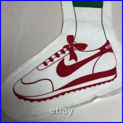 Rare Vintage Nike 80's Store Display Felt Christmas Stocking Super Rare